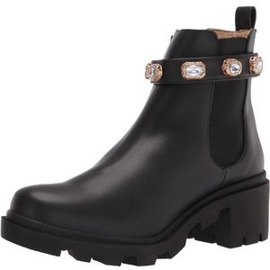 Steve Madden Amulet Jewel Embellished Crystal Booties